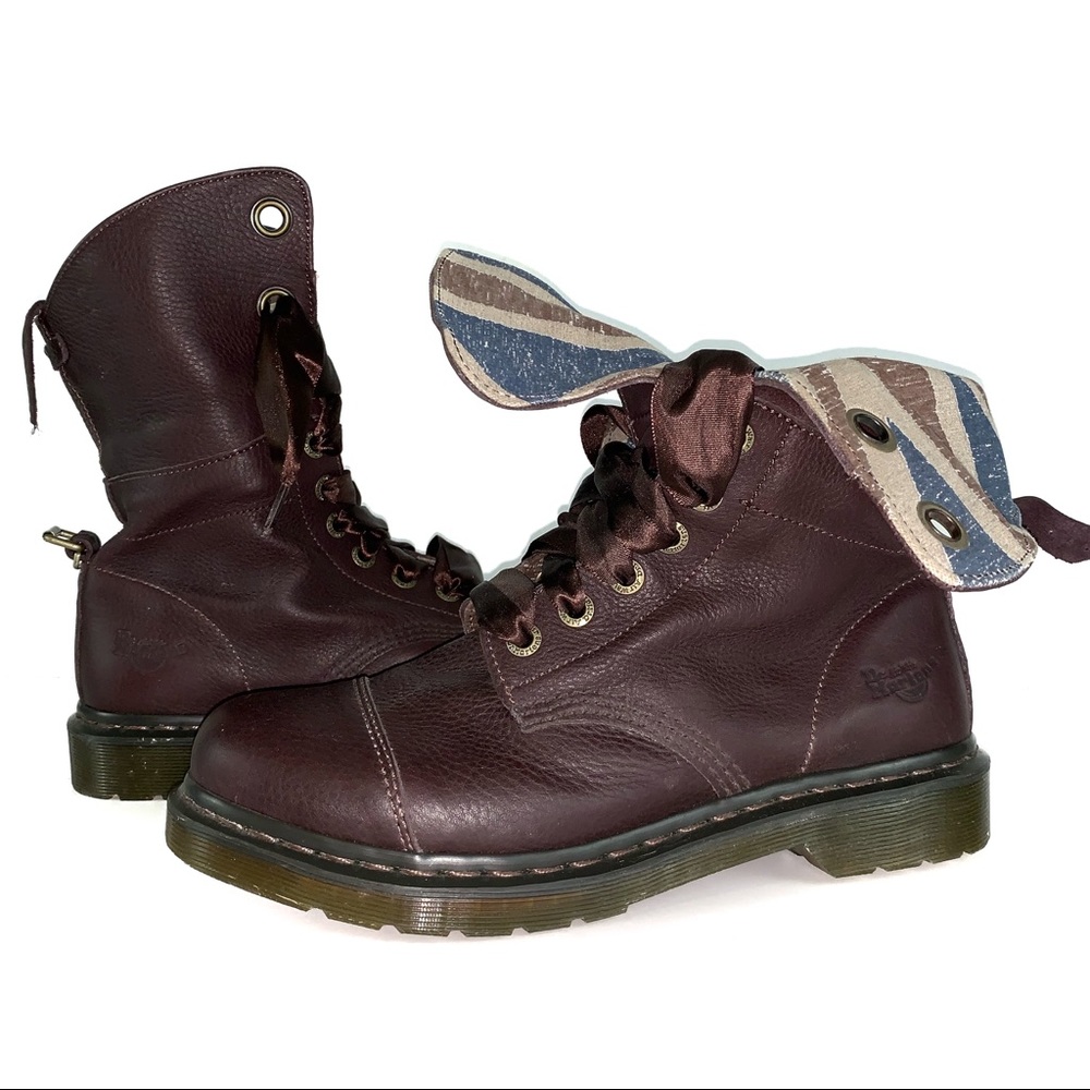 NWOT Dr Marten Aimilie Leather Lace Up Boot Sz 10